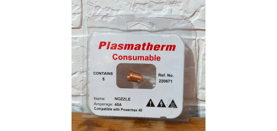 СОПЛО 45А ДЛЯ ПЛАЗМЕННИХ РІЗАКІВ HYPERTHERM 220671