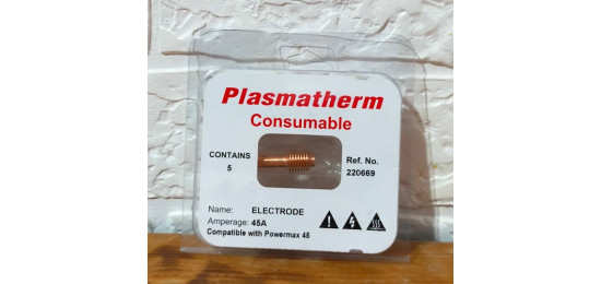 Електрод для плазмового різання Plasmatherm Hypertherm Powermax 45 A