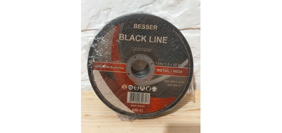 Коло відрізне по металу Besser Black Line 125*1.2*22.23