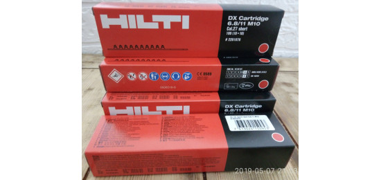 DX ПАТРОН для порохового монтажного пістолета HILTI 6.8/11 M10 ЧЕРВОН.