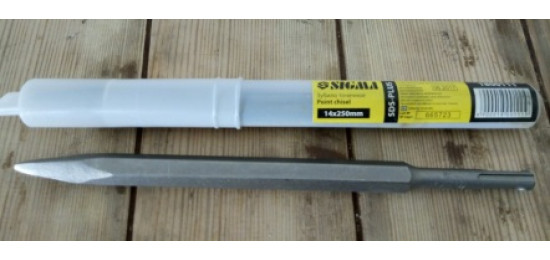 Зубило точкове Sigma SDS-plus 14x250 мм (1800111)